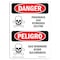 Signmission Safety Sign, 10" Height, Rigid Plastic, Poisonous Gas Hydrogen Sulfide With Symbol, Span OS-DS-P-710-VS-1534 - alternate 1